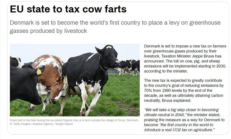 ＥU諸国、牛のオナラに課税